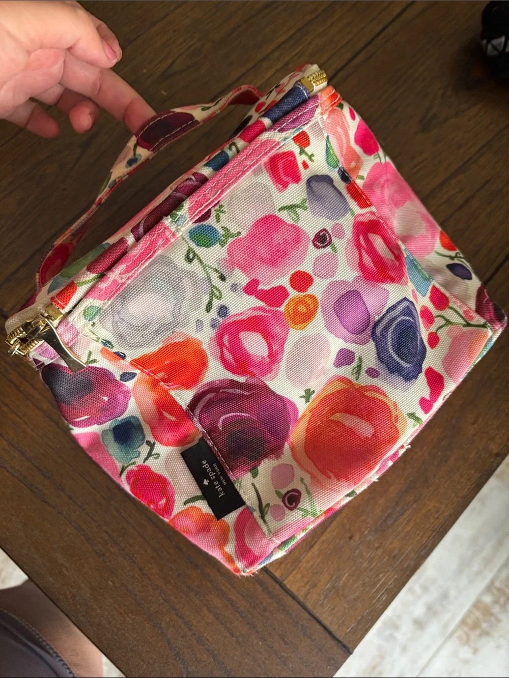 Kate Spade Floral Lunch Bag - Pink, Purple, Orange